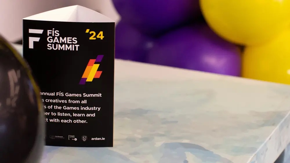 Leaflet on a table at Fis Games Summit